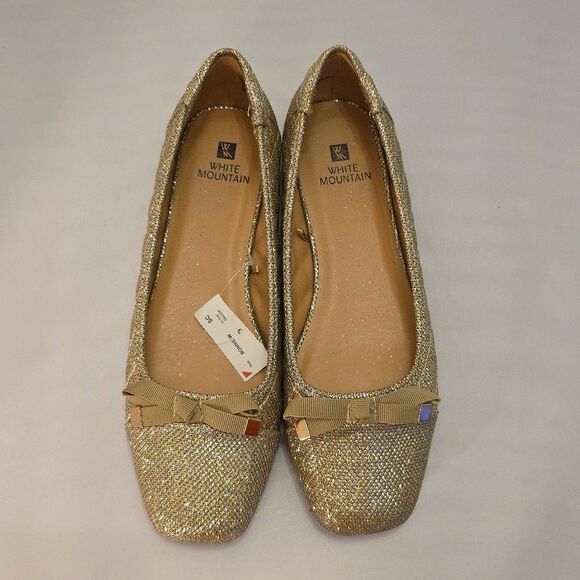 BRAND NEW WHITE MOUNTAIN BONNIE WOMEN'S QUILTED BOWNOT FLAT - Picture 2 of 16